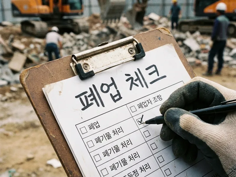 폐업 철거 체크리스트 - 놓치면 안 되는 10가지